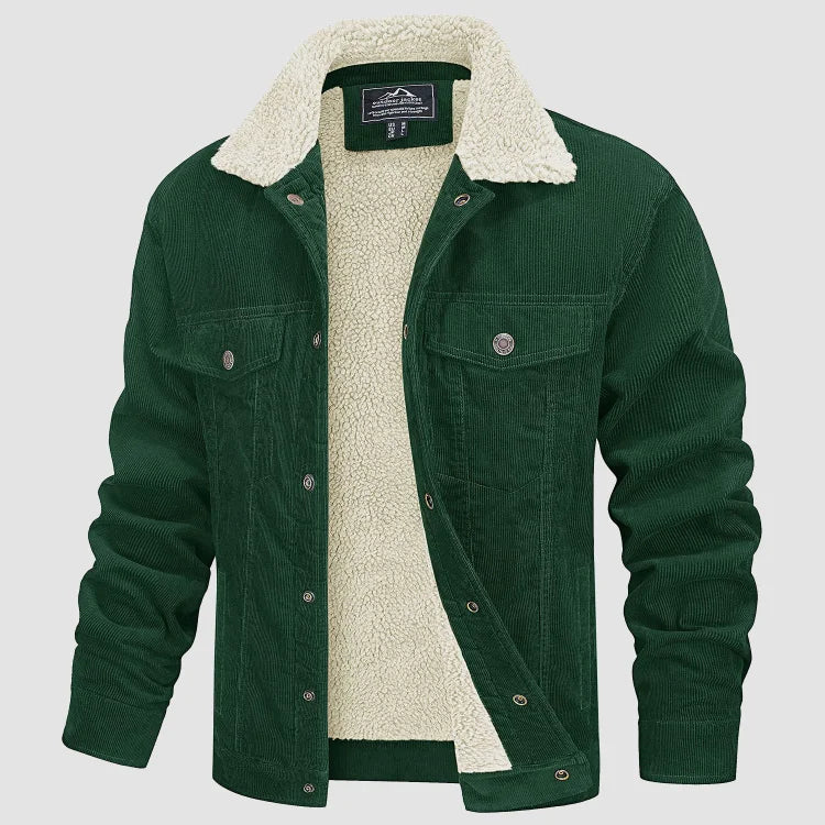 Cevori Corduroy Jacket with Warm Lining