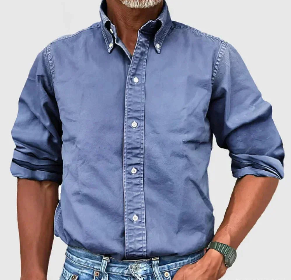 Cevori Button Down Long Sleeve Shirt