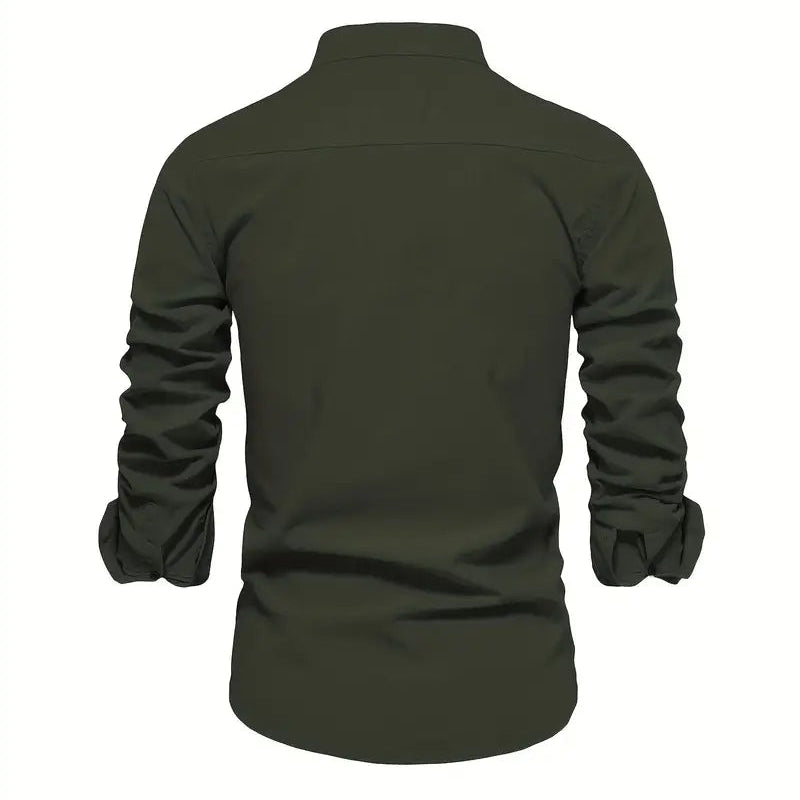 Cevori Stylish Fit Button-Front Shirt