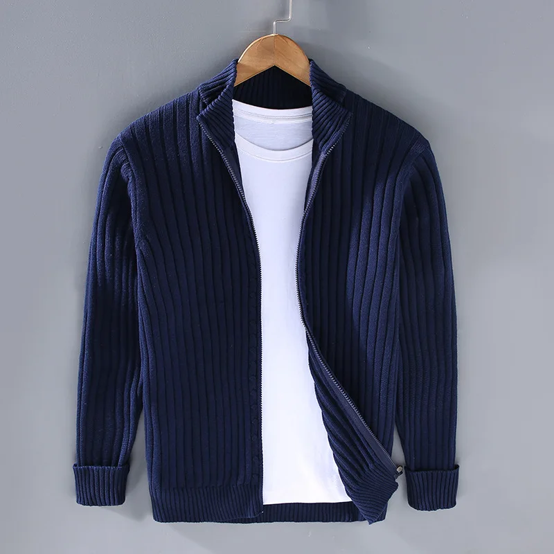Cevori Ribbed Open Front Knit Cardigan