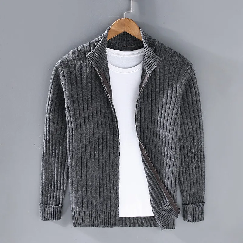Cevori Ribbed Open Front Knit Cardigan