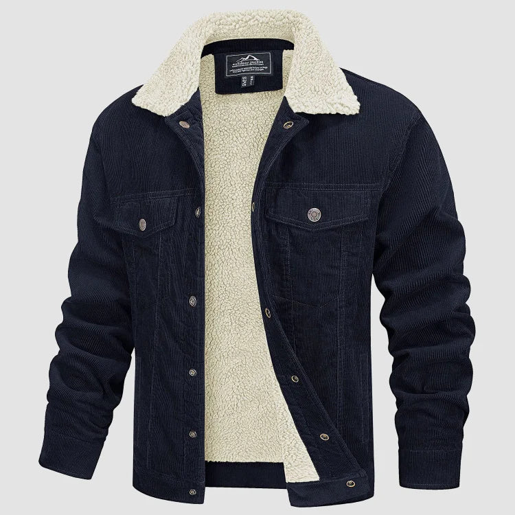 Cevori Corduroy Jacket with Warm Lining