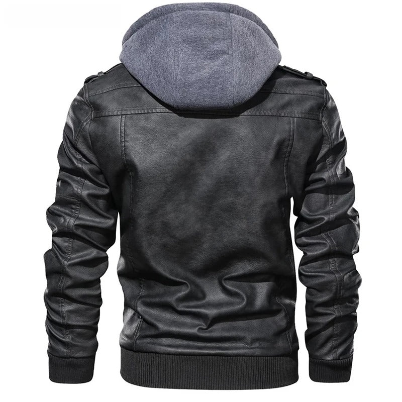 Cevori Hooded Casual Style Bomber Jacket