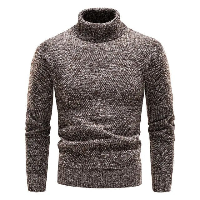 Cevori Classic Slim Fit Turtleneck Ribbed Jumper