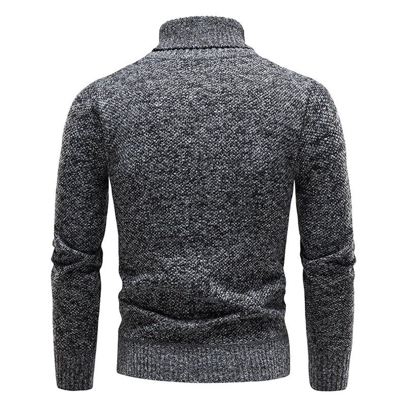 Cevori Classic Slim Fit Turtleneck Ribbed Jumper