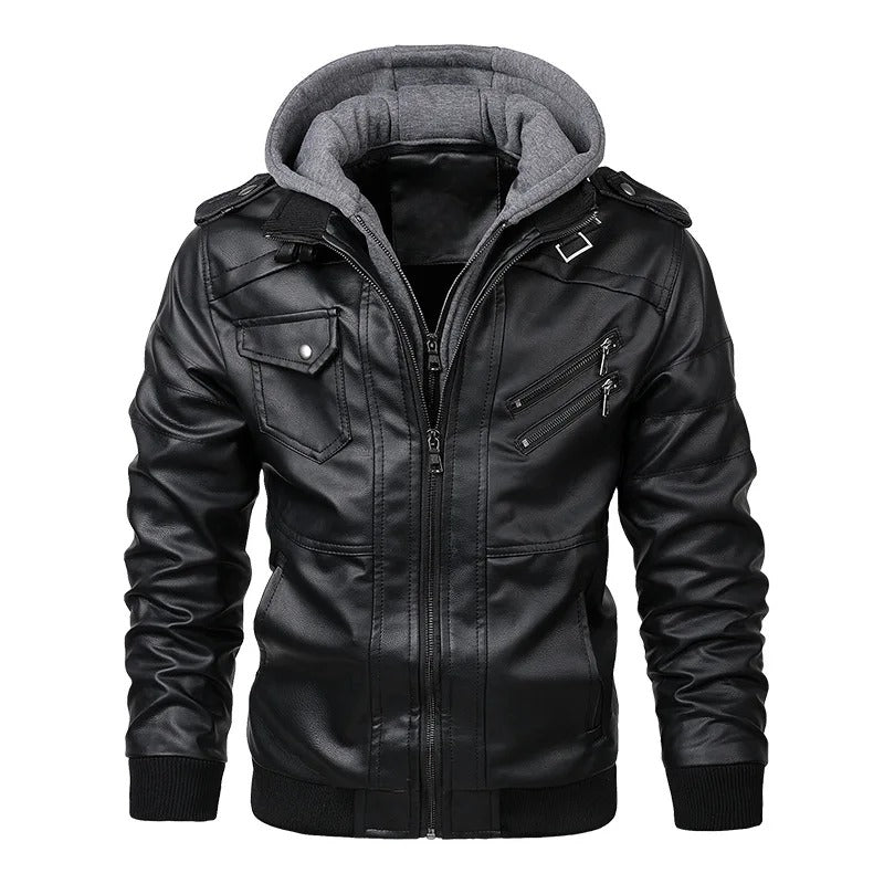Cevori Hooded Casual Style Bomber Jacket