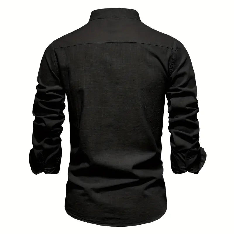 Cevori Stylish Fit Button-Front Shirt