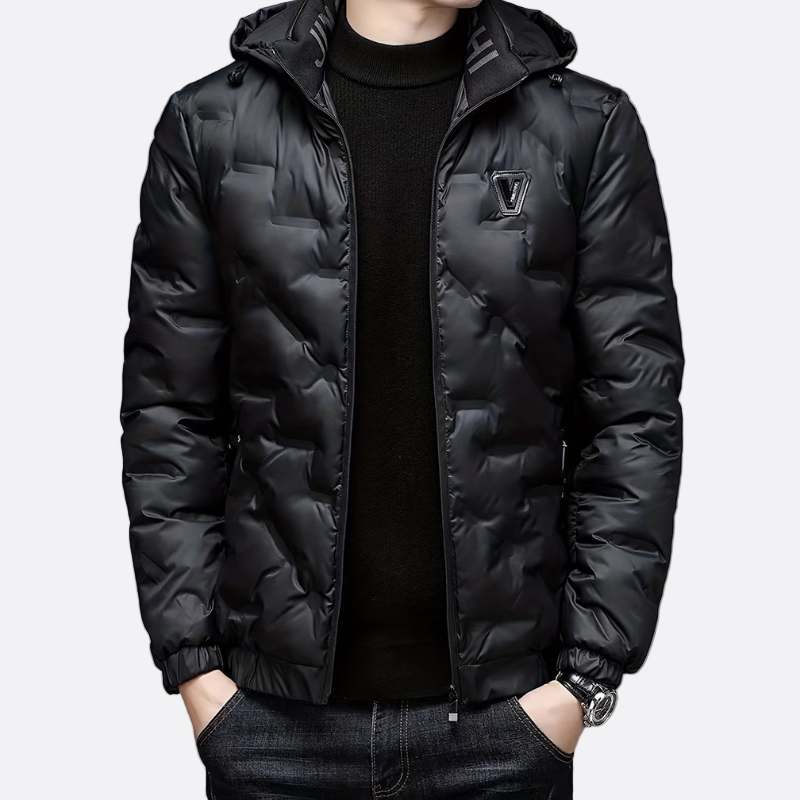 Cevori  Hooded Style Quilted Winter Coat