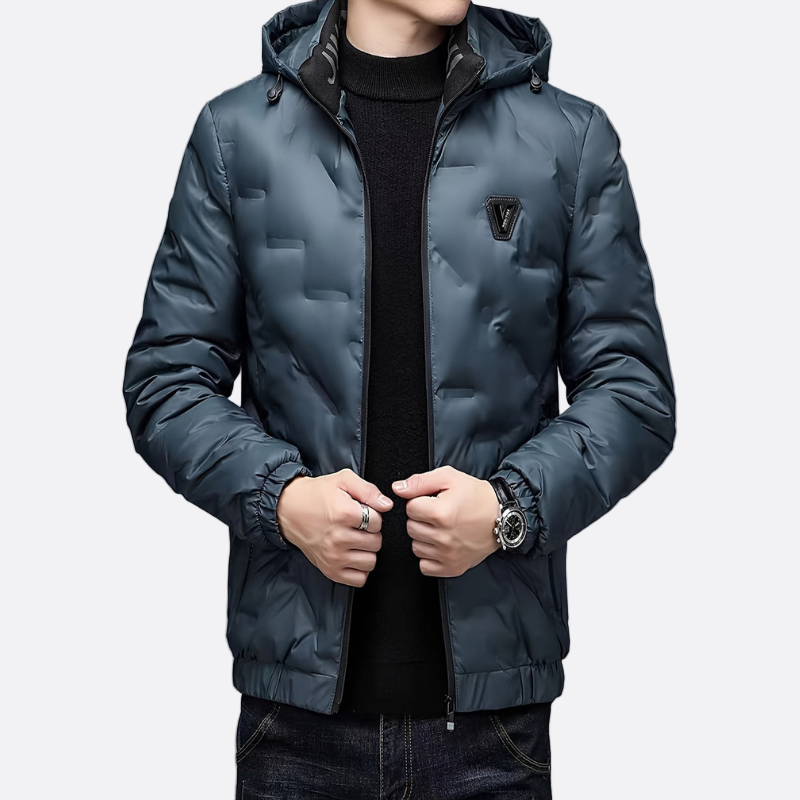 Cevori  Hooded Style Quilted Winter Coat