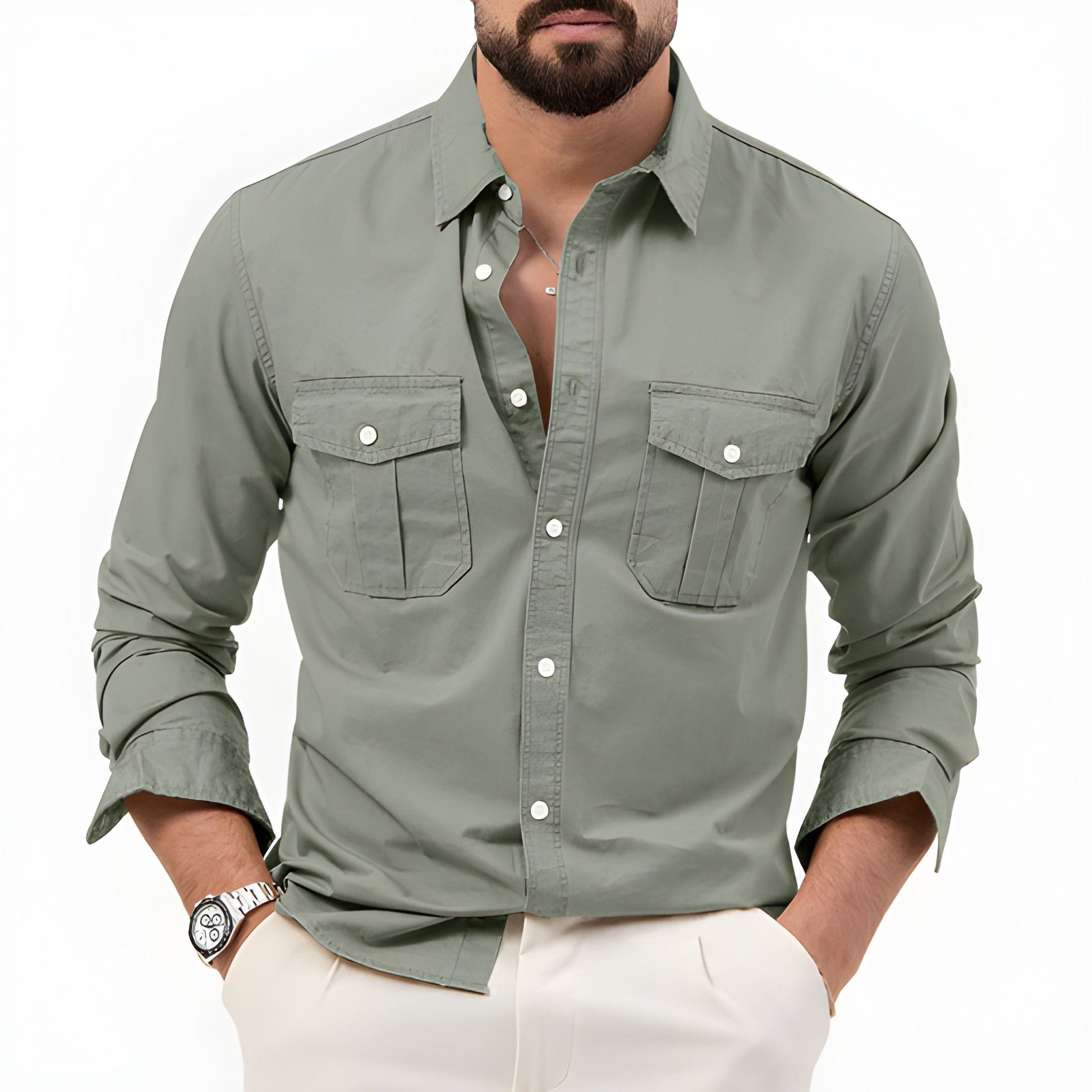 Cevori Classic Shirt with Patch Pockets