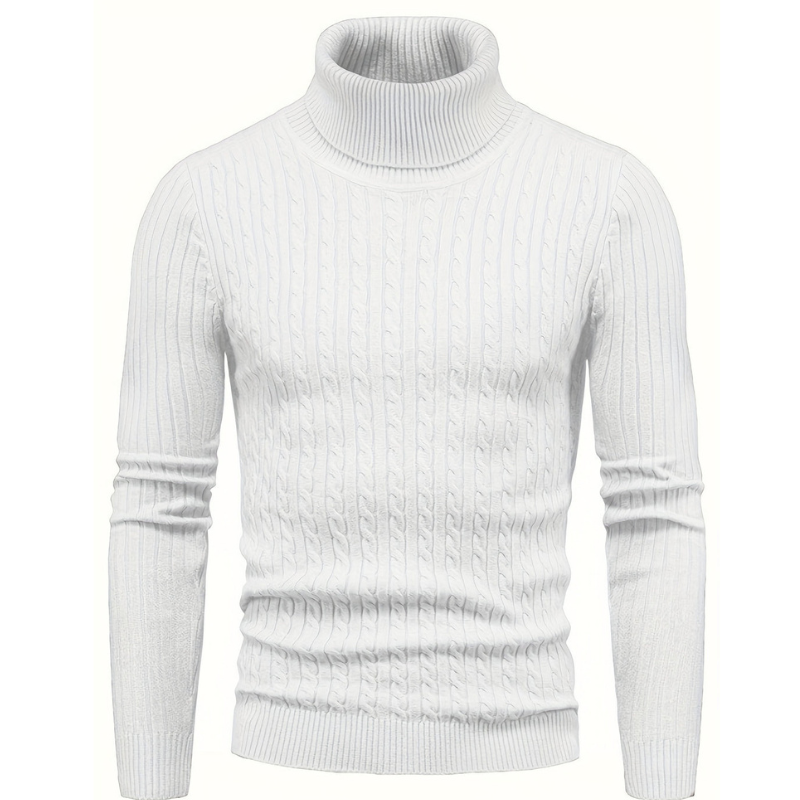 Cevori Knitted Slim Fit Turtleneck Sweater