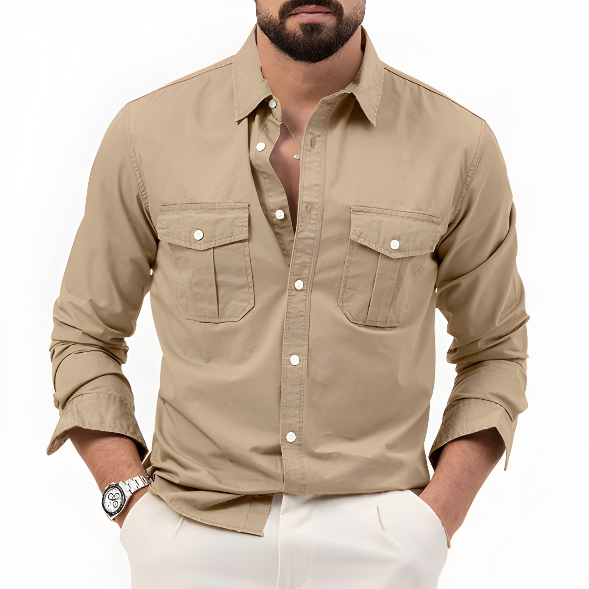 Cevori Classic Shirt with Patch Pockets