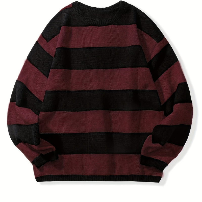 Cevori Striped Warm Knitted Jumper