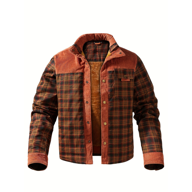 Cevori Checked Warm Casual Style Winter Coat