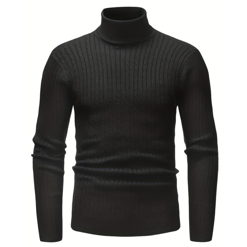 Cevori Knitted Slim Fit Turtleneck Sweater