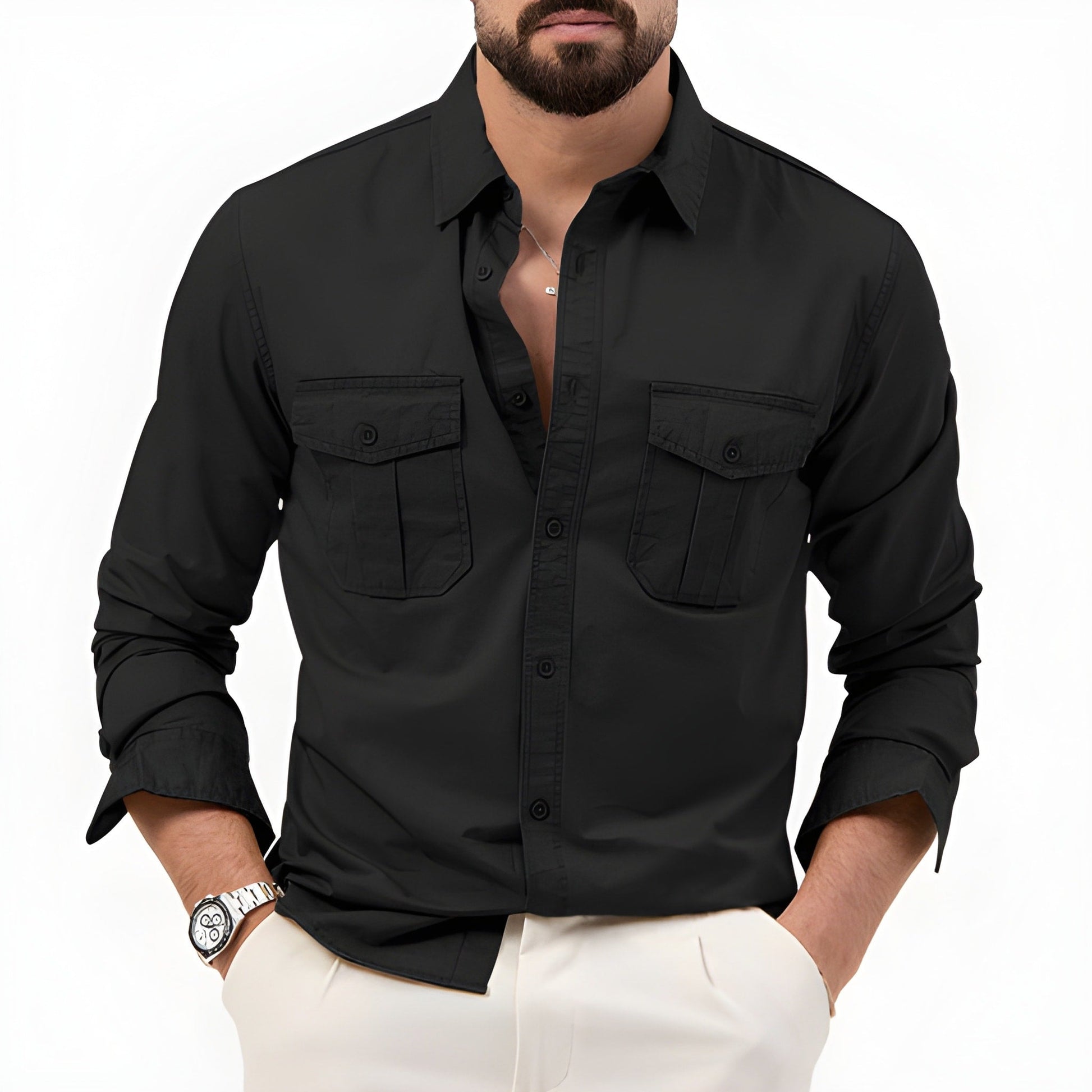 Cevori Classic Shirt with Patch Pockets