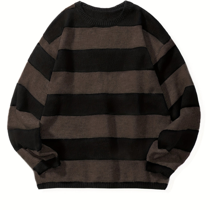 Cevori Striped Warm Knitted Jumper