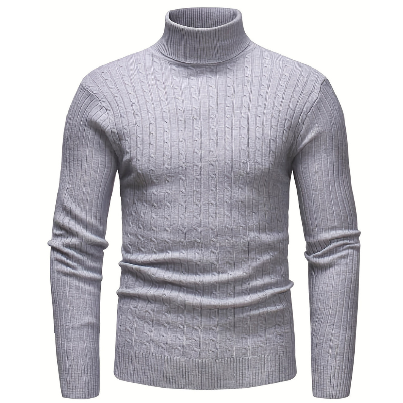 Cevori Knitted Slim Fit Turtleneck Sweater