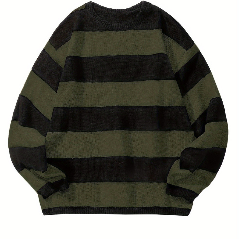 Cevori Striped Warm Knitted Jumper