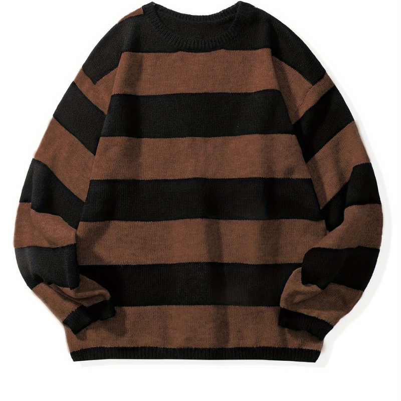 Cevori Striped Warm Knitted Jumper