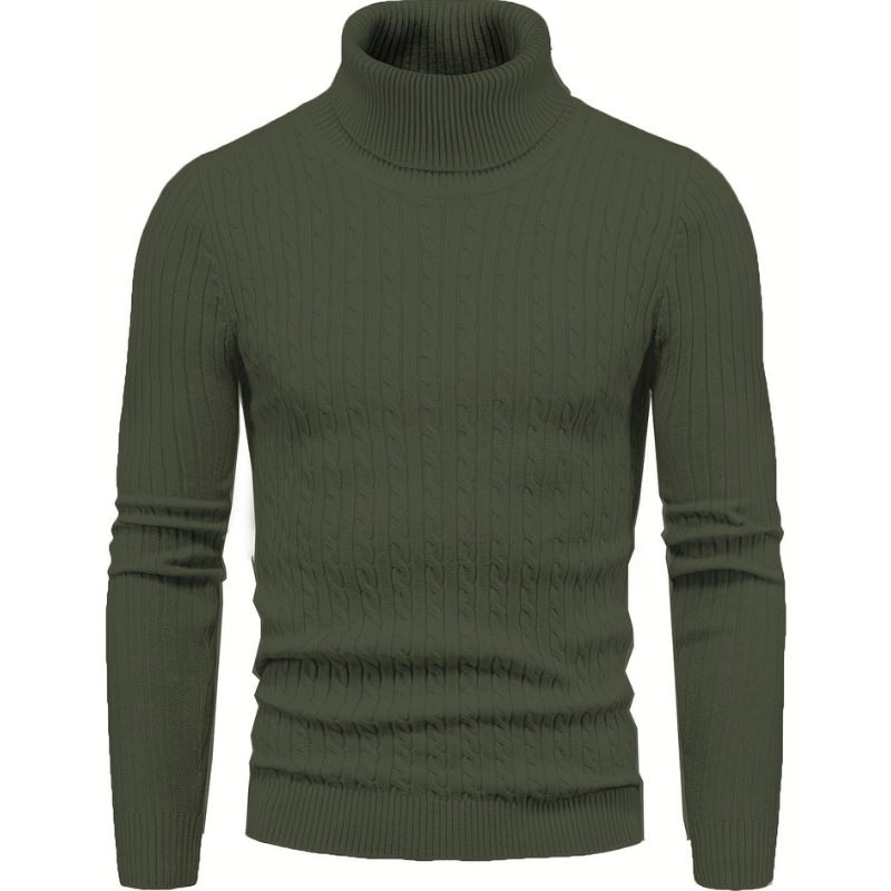 Cevori Knitted Slim Fit Turtleneck Sweater