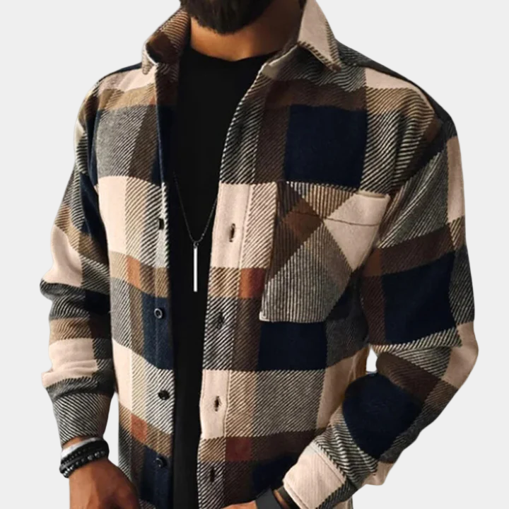 Cevori Casual Winter Style Checkered Shirt